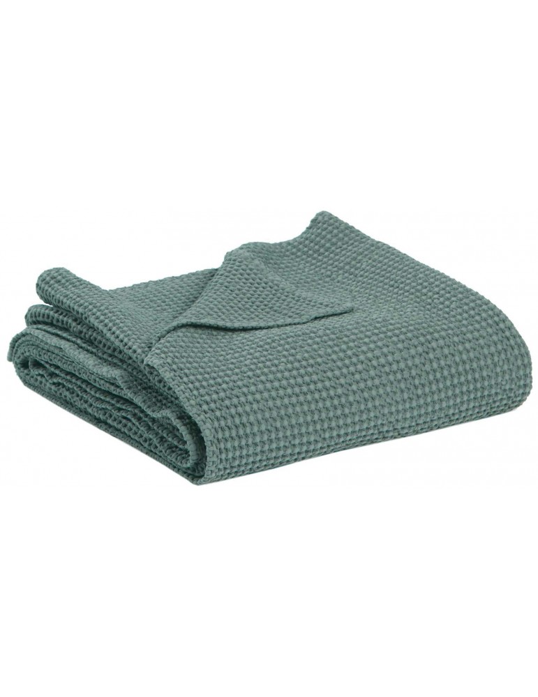 Plaid Maia Vert de Gris 140 x 200 1307052000Vivaraise