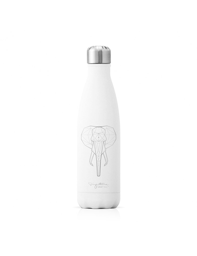Bouteille isotherme inox blanche 750ml - Elephant LTBOTM35