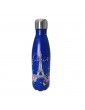 Bouteille isotherme inox 500ml Bleu- Paris en fleurs BOUTH20T01Kiub