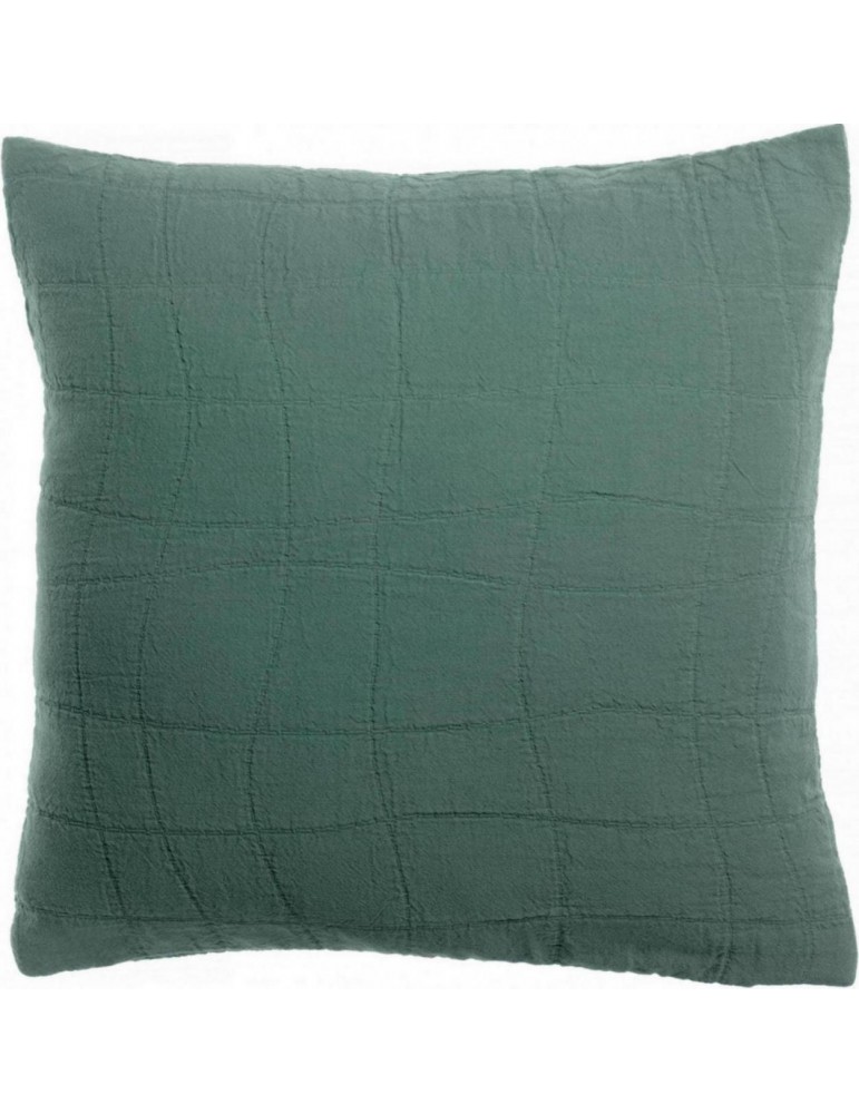 Coussin recyclé Titou Vert de gris 45 x 45 1895420000Vivaraise