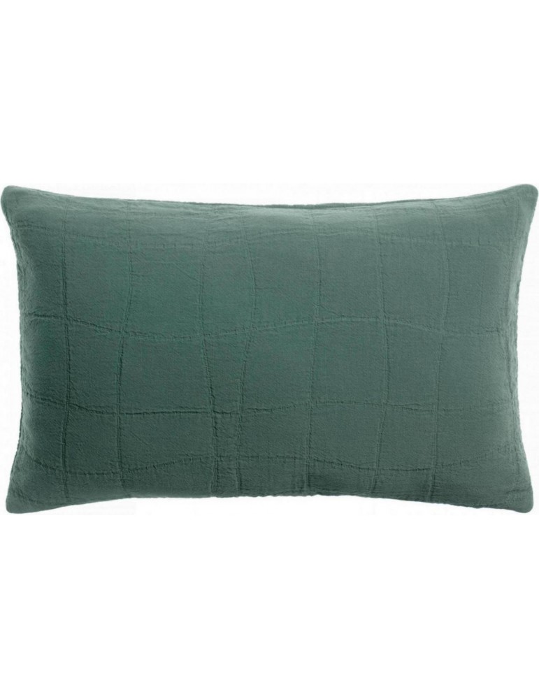 Coussin recyclé Titou Vert de gris 30 x 50 1895320000Vivaraise