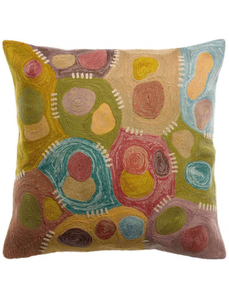 Coussin brodé Nestor Mineral 45 x 45 1991000000Vivaraise