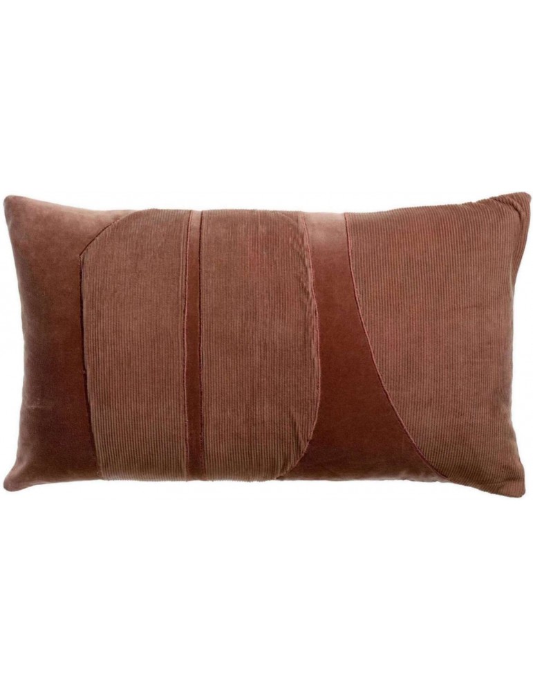 Coussin Fara côtelé Bois de rose 40 x 65 1117031000Vivaraise