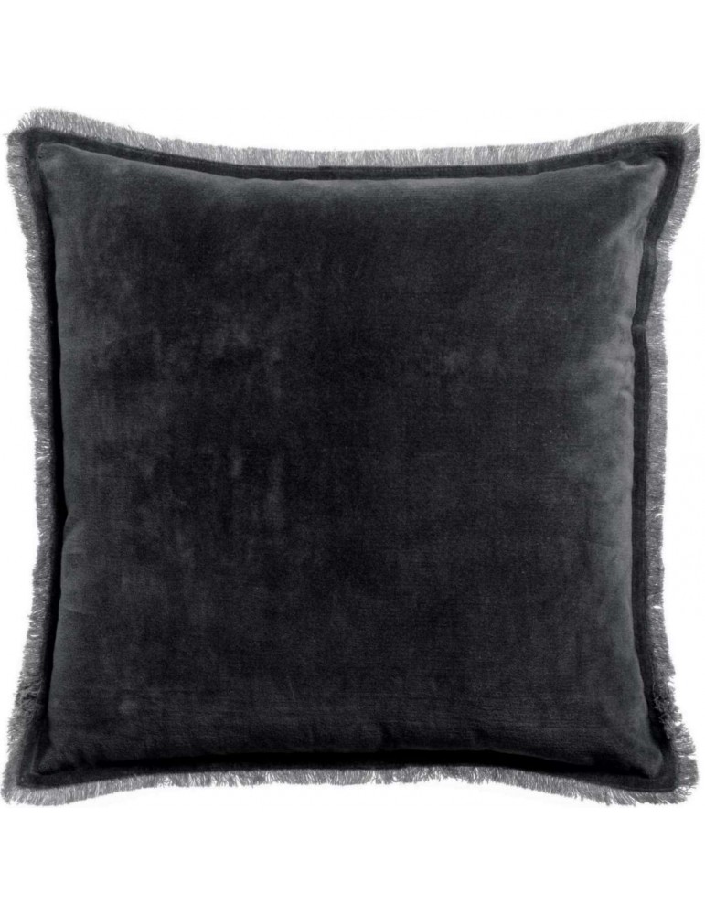 Coussin uni Fara Caviar 45 x 45 5015079000Vivaraise