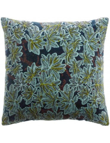 Coussin imprimé Ariane Pétrole 45 x 45 1123068000Vivaraise