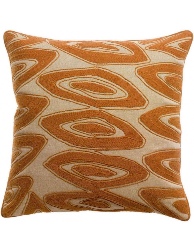 Coussin brodé Leya Cuivre 45 x 45 1926080000Vivaraise