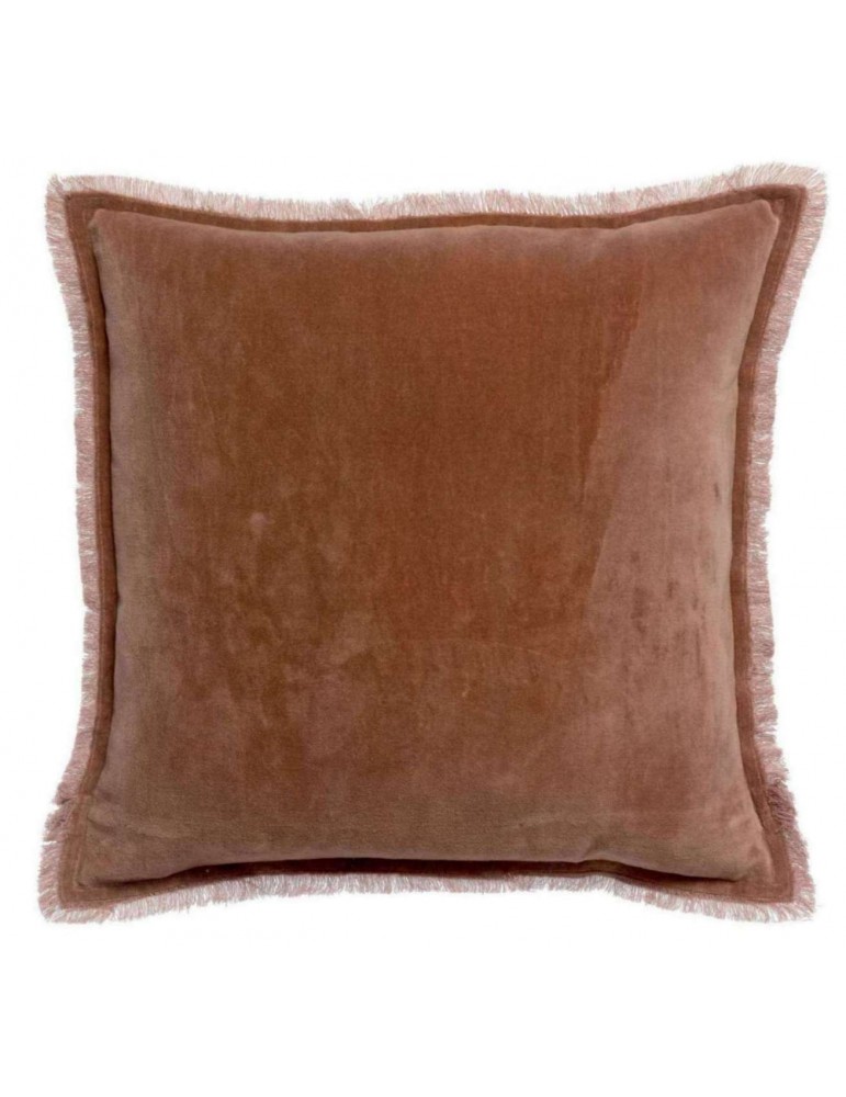 Coussin uni Fara Bois de rose 45 x 45 5015031000Vivaraise