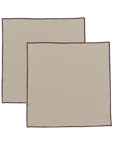 Serviette de table recyclée Grace Ficelle 40 x 40 1788010000Winkler