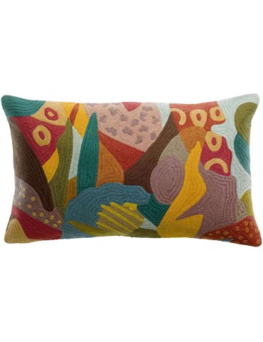 Coussin brodé Izel Minéral 30 x 50 1915000000Vivaraise