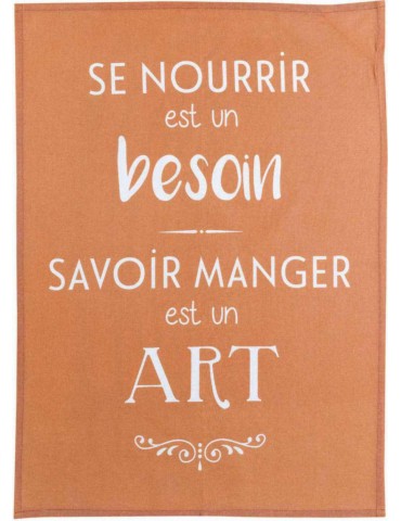 Torchon Savoir manger Caramel 50 x 70 8849080000Winkler