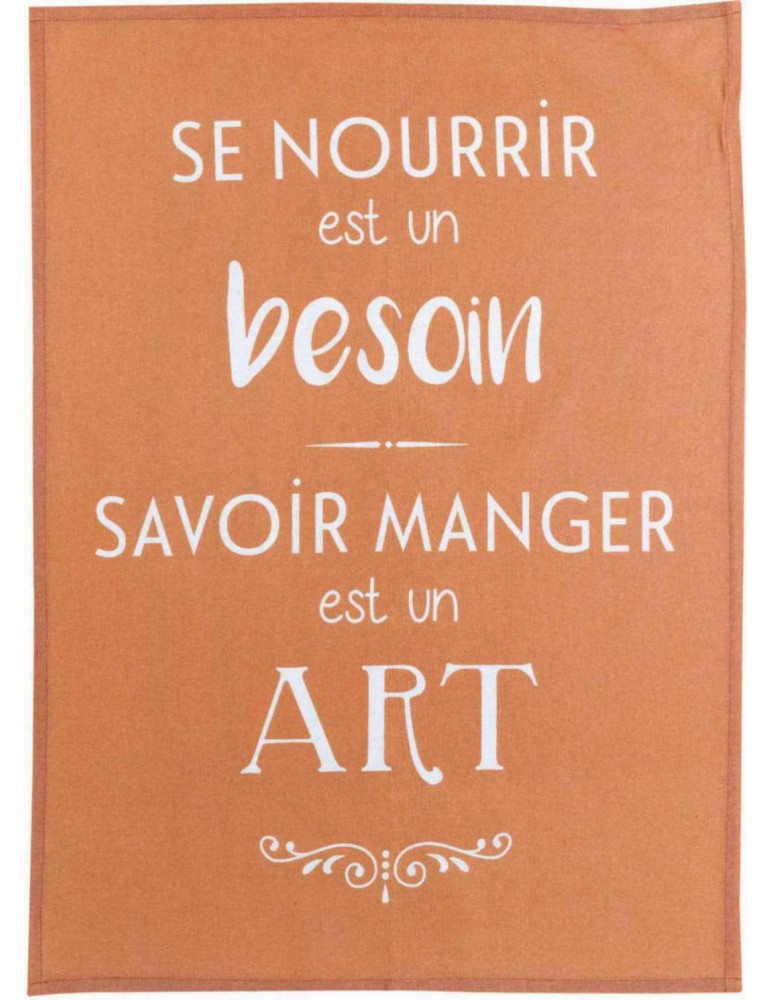 Torchon Savoir manger Caramel 50 x 70 8849080000Winkler