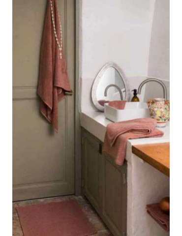 Serviette de toilette Bora Terracotta 50 x 100 8171344000Vivaraise