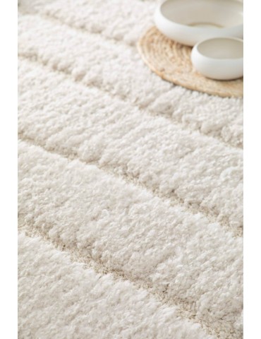 Tapis recyclé Maël Neige 160 x 230 1206015000Vivaraise