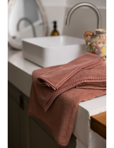 Drap de bain Bora Terracotta 90 x 150 8171544000Vivaraise