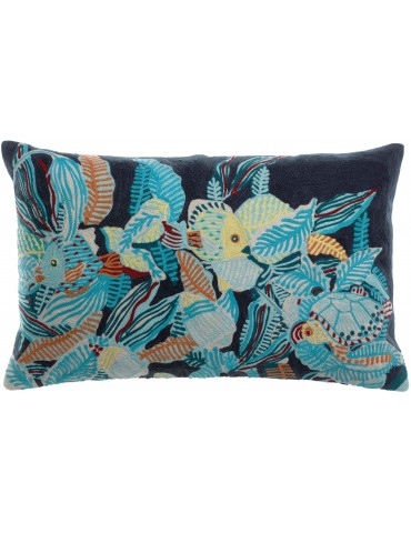 Coussin brodÈ Dori Marine 30 x 50 1763165000Vivaraise