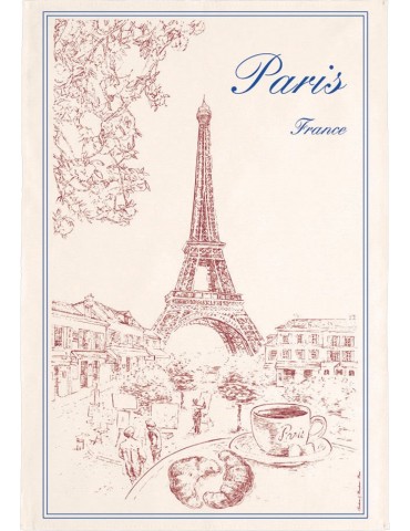 Torchon Tour Eiffel Ecru 72 X 48 8491039000Winkler