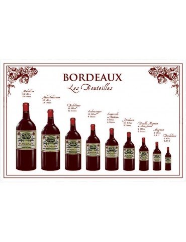 Torchon Bouteille Bordeaux Blanc 72 X 48 8491241000Winkler