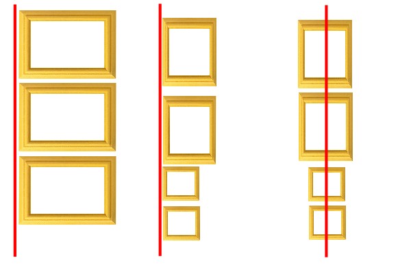 cadre en ligne verticale