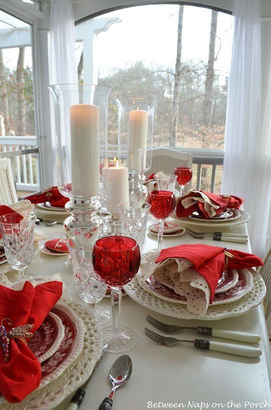 déco de table Saint Valentin typique rouge blanc  Saint valentin, Deco  table, Décorations pour la saint-valentin